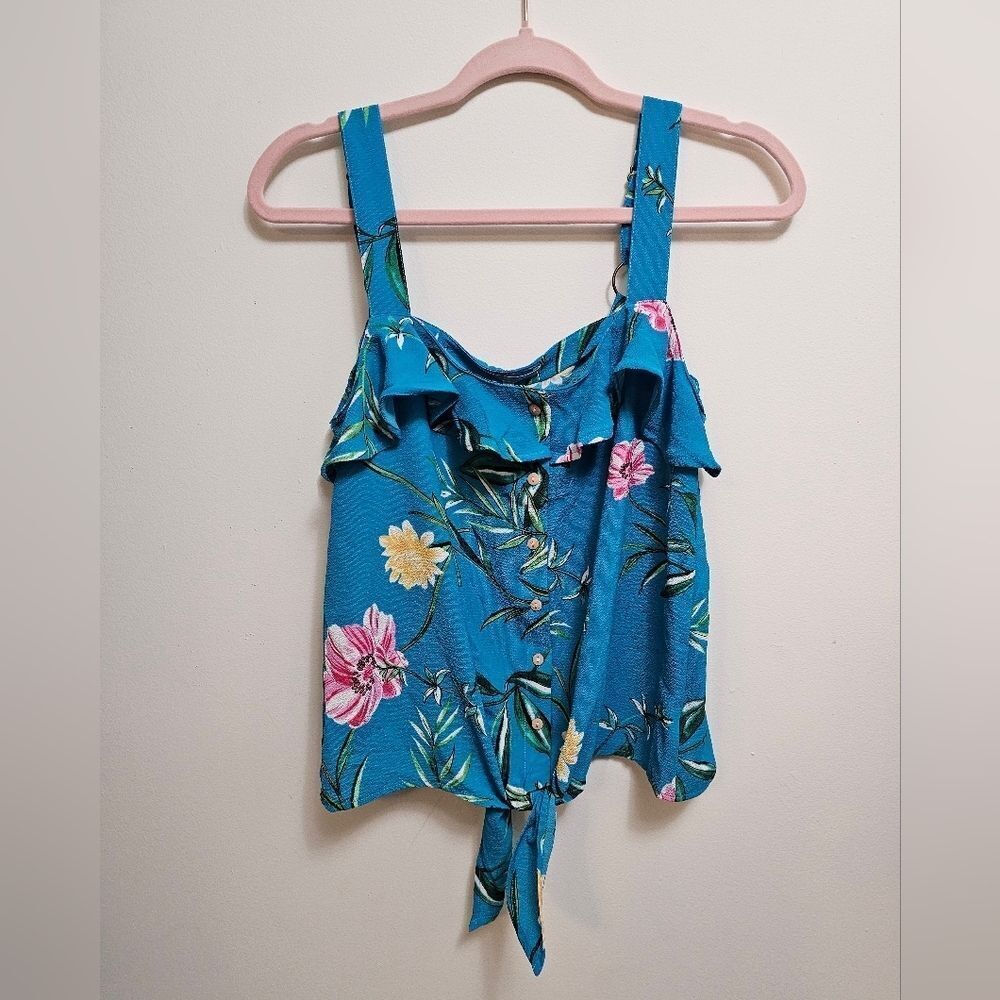 NEW Lemon Tart Medium Sela Button Down Top in Teal‎ Green